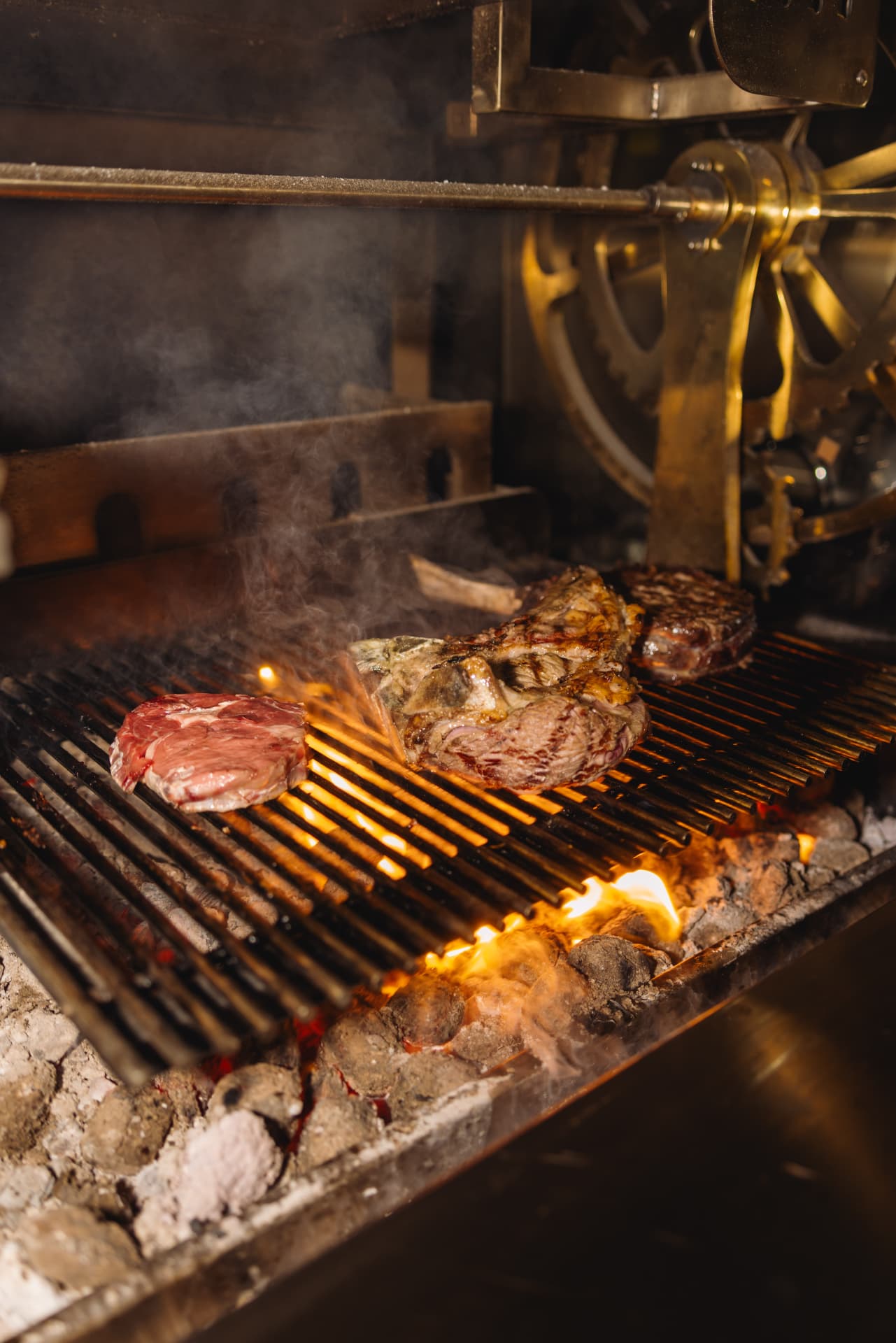 Beef&Bass serving a charcoal-grilled T-bone steak